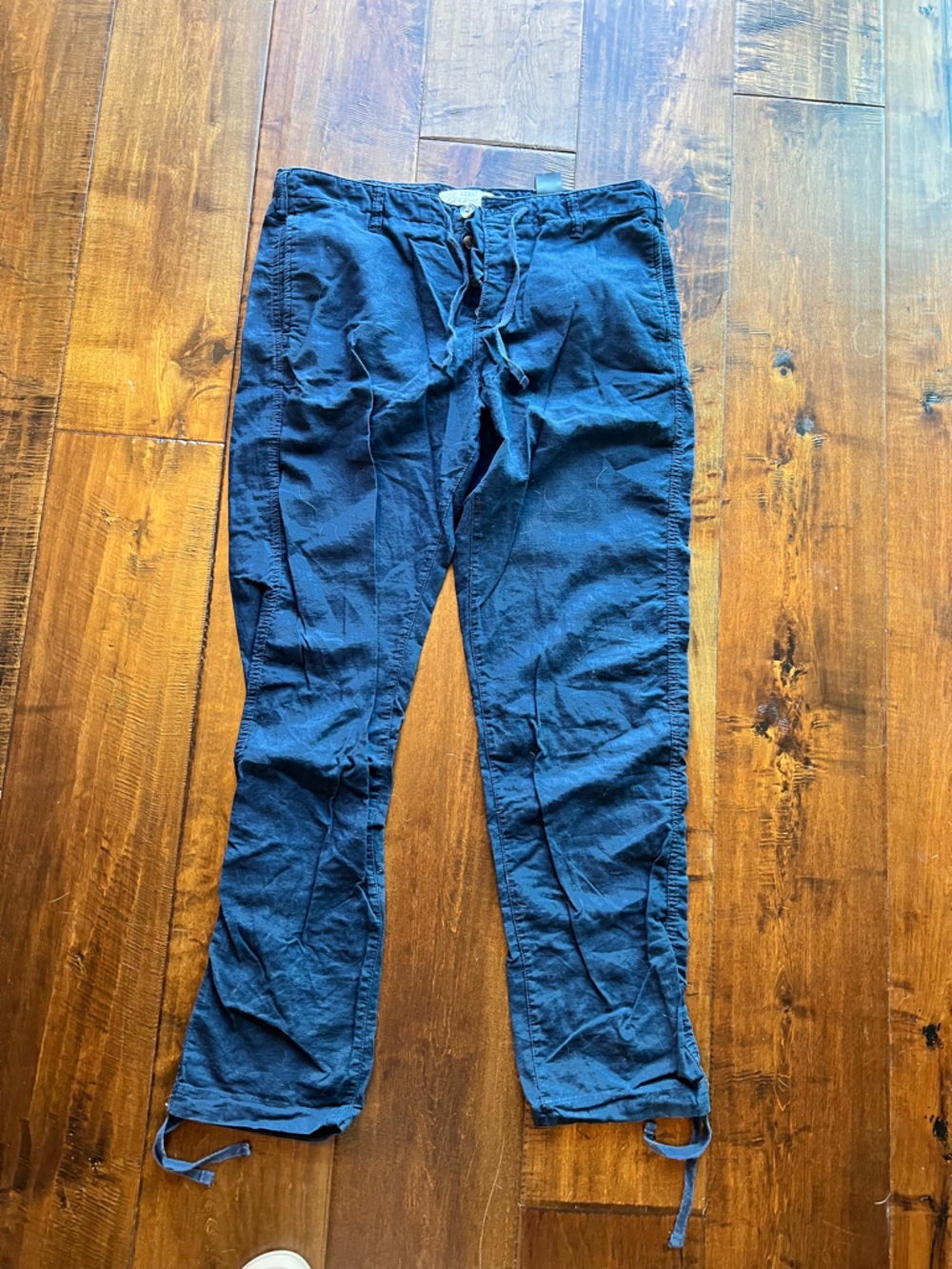 H&M Navy Blue linen pants